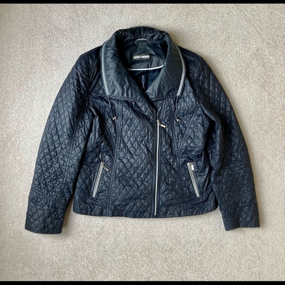 Gerry Weber Jackets & Blazers - Gerry Weber Lightweight Navy Quilted Jacket